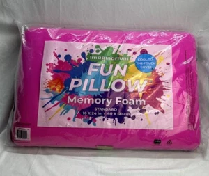 Imaginarium Fun Kissen Memory Foam mit Cool to the Touch Abdeckung Pink Neu - Bild 1 von 2