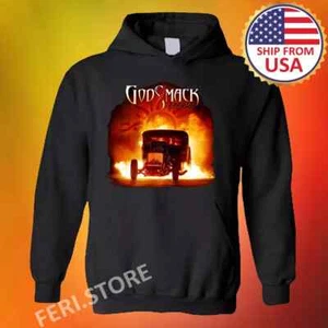 GODSMACK 1000 HP Men's Black Hoodie Sweatshirt Size S to 3XL.webp - Picture 1 of 2