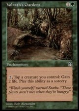MTG magic cards 1x x1 Light Play, English Volrath's Gardens Stronghold