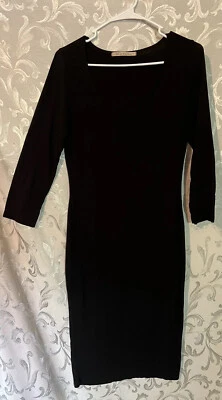 Vestido Tee By Big Star Simple Negro Manga Larga Funda Pequeña I6 Foto 1 de 3