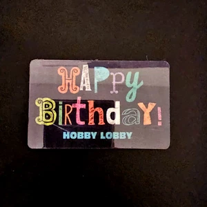 Hobby Lobby Happy Birthday NEW COLLECTIBLE GIFT CARD $0 #1111 - Picture 1 of 1