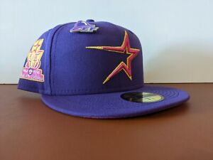 Exclusive 59FIFTY Houston Astros 35th Anniversary Taco Bell Purple Pink 7 3/4