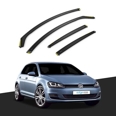 VW GOLF MK7 2012-2020 5 Door Hatchback Wind Deflectors 4pc Tinted - Image 1 of 4