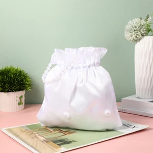 Bridal Purse Money Dance Bag Wedding Wedding Money Bag Flower Girl Bag - Picture 1 of 12