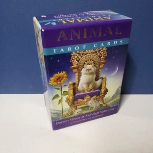 Animal Tarot Cards With Guidebook Doreen Virtue And Radleigh Valentine 78 Cards - Picture 1 of 5