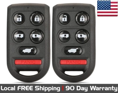 2x Novo Chaveiro de Substituição para 2005 2006 2007 2008 2009 2010 Honda Odyssey - Imagem 1 de 4