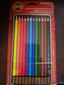 Koh-I-Noor Mondeluz (3722) 12er Set Künstler-Buntstifte, Aquarell, Neu  - Bild 1 von 2
