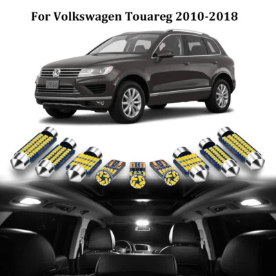 28pcs White Interior LED Lights Package Kit for Volkswagen Touareg 2010-2018 Foto 1 de 4