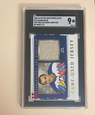 2013-14 in the game superlative Bob Baun game used jersey 1/1 SGC 9 #S897