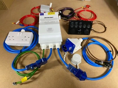 230v 240v 12v PRE WIRED Electric Hook Up Kit For Self Build Campervan Conversion - Image 1 of 4