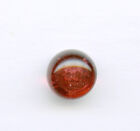 WONDERFUL GLASS BALL CHARM STRING button--RASPBERRY--7/16"