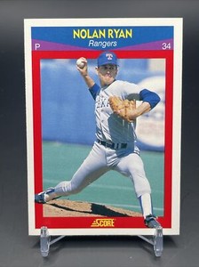 Nolan Ryan Baseball Card 1990 Score Super Star Texas Rangers Pitcher