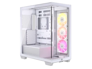 CORSAIR 3500X ARGB Tempered Glass Mid-Tower PC Case, White – 3x Pre-Installed RS - Picture 1 of 12