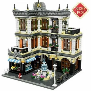 City Street Fountain Square MOC Building Blocks Set Educational Model Bricks Toy - Picture 1 of 6