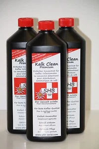 3 X 1 Li. SHB Swiss Kalk Clean Premium Entkalker für alle Modele geeignet, Saeco - Bild 1 von 4