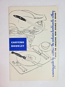 Carving Booklet A Carving Guide by Cutco Knives Vintage With Insert For Men Only - Picture 1 of 6