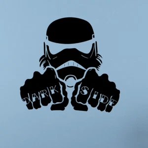 CALCOMANÍA DE VINILO DE PARED GRANDE STORM TROOPER LADO OSCURO ELIMINA LA ELECCIÓN - Imagen 1 de 3