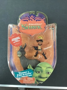 Shrek Asino e Gatto con gli Stivali Duello Duo Action Figure Nuovo! DreamWorks 2006 - Foto 1 di 2