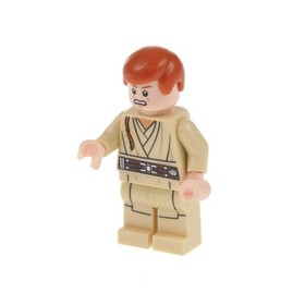 1x Lego Minifigure Star Wars Obi-Wan Kenobi Young Double Face Hair 75169 sw0812