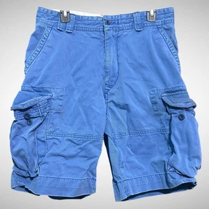 Polo Ralph Lauren cargo shorts mens 32 solid blue outdoor hiking y2k utility - Picture 1 of 11