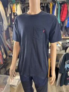 SUPREME CUT & SEWN NAVY POCKET TEE XL - Picture 1 of 8