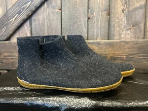 Bota Baja Glerups Lana Negra Con Fondo de Goma Miel - Talla UE 44 - Imagen 1 de 5
