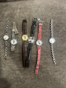 Lot Of 6 Vintage Watches Inc Disney Mickey/Minnie Mouse Lorus, Etc Untested I - Picture 1 of 14