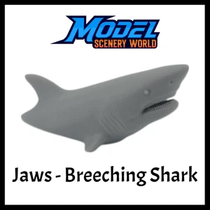 Jaws Breeching Shark - N Scale - Gray - Picture 1 of 7