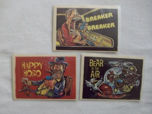 (3) 1978 DONRUSS CB CONVOY CODE STICKERS w/BREAKER BREAKER,HAPPY HOBO,BEAR IN TH - Picture 1 of 2