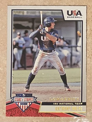 2019 Panini USA Stars & Stripes Longevity 18U National Team #47 Anthony Volpe - Image 1 of 2