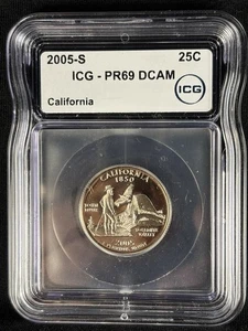 2005-S CALIFORNIA QUARTER ICG PR69 DCAM 25c Proof - Picture 1 of 4