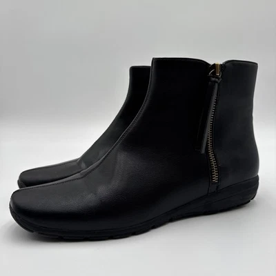 Botas de tornozelo femininas Easy Spirit Addy 3 couro sintético tamanho 9,5N - Imagem 1 de 4