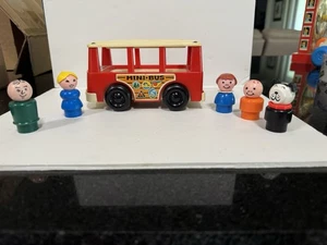 Vintage Fisher Price Mini Bus - # 141 - 1969 - Picture 1 of 9