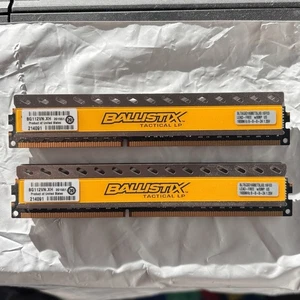 16GB (2x8GB) Crucial Ballistix Tactical LP DDR3L 1600MHz Low Profile RAM - Picture 1 of 6