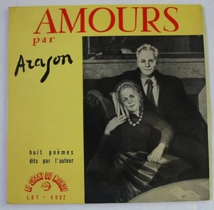 ARAGON - AMOURS - HUIT POEMES DITS PAR L'AUTEUR - EP 45t 7" - Picture 1 of 2
