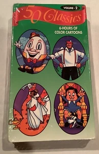 50 Classics Color Cartoon Volume 2 VHS 1992 6 Hours *SEALED* - Imagen 1 de 5