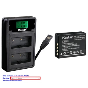 Kastar Battery LZD2 USB Charger for Fuji NPW126 NP-W126S Fujifilm HS50EXR Camera - Picture 1 of 11