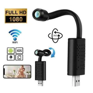 HD Mini USB Camera Realtime Wifi DV IP AI Human Detection Loop Recording Remote - Picture 1 of 20