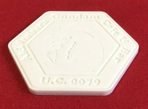 Akihabara Gundam Cafe Bar Drinks Coaster White U.C 0079 Japan Exclusive - Foto 1 di 3