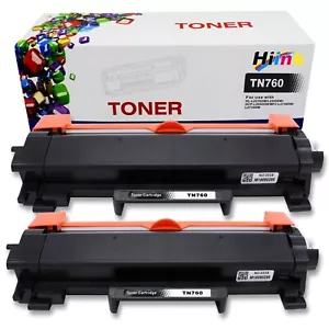 TN760 Toner for Brother HL-L2370DW L2350DW DCP-L2550D MFC-L2750DW L2710DW - Picture 1 of 4