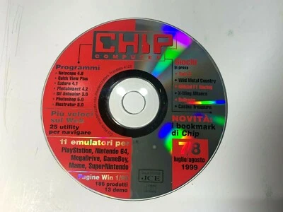 CD CHIP COMPUTER RIVISTA - 7/8 LUGLIO AGOSTO 1999 - Imagen 1 de 2