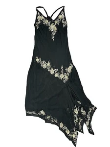Y2K Cache Floral Beaded Dress Sz 10 - Picture 1 of 16
