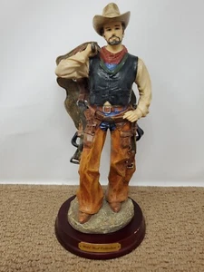 Wild West Collection Cowboy With Saddle Herco Gift Professional - Picture 1 of 12