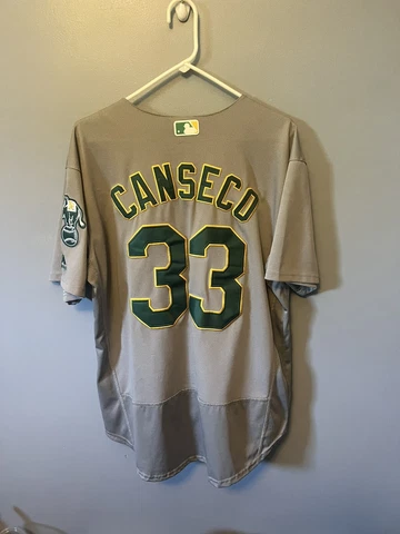 Vintage Jose Canseco Oakland Athletics Majestic Size 44 Mens L Jersey Cover