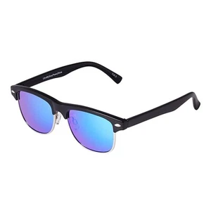 Black Frame Ice Blue Lenses Kids Childrens Sunglasses Half Rim Girl Boy Glasses - Picture 1 of 11