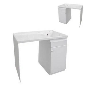 COPRILAVATRICE PORTA LAVATRICE CON LAVATOIO LAVAPANNI Pilozza PER MOBILE BAGNO 1 - Foto 1 di 1
