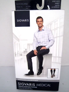 Medias de compresión para hombre Sigvaris 823C Midtown de microfibra 30-40 - Imagen 1 de 2