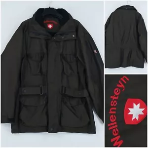 Mens WELLENSTEYN Jacket Large Size US 44 Green MOTORO Waterproof Utility Jacket - Picture 1 of 21