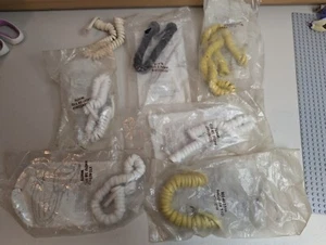 Vintage Western Electric Bell System rotary telephone spring cords white - Picture 1 of 6