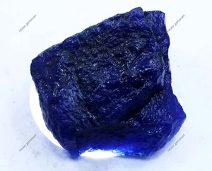 PIERRE PRÉCIEUSE EN VRAC énorme taille saphir bleu rugueux 1990 ct naturel non coupé certifié - Photo 1/7